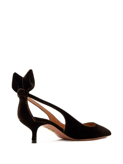 Aquazzura Moschino Couture Peace Motif Jacquard Trousers In Animal Print