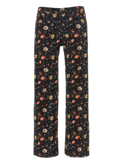 R13 'joan Kick Flare' Jeans In Black