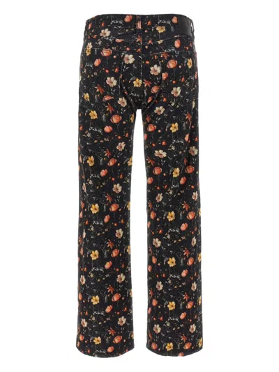 R13 'joan Kick Flare' Jeans In Black