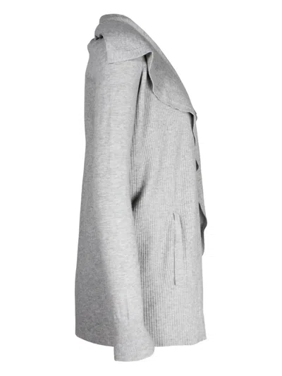 Pre-owned Theory 罗纹开衫 In Gray