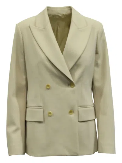 Pre-owned Joseph Wool Blend Single-breasted Blazer In Neutral
