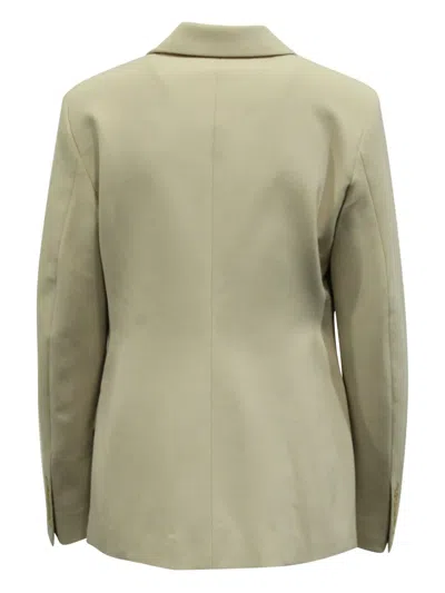 Pre-owned Joseph Wool Blend Single-breasted Blazer In Neutral