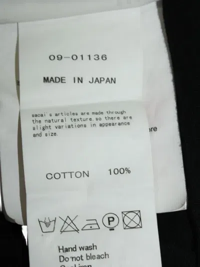 Pre-owned Sacai Patty & Jimmy Buttoned Tank Top In Black