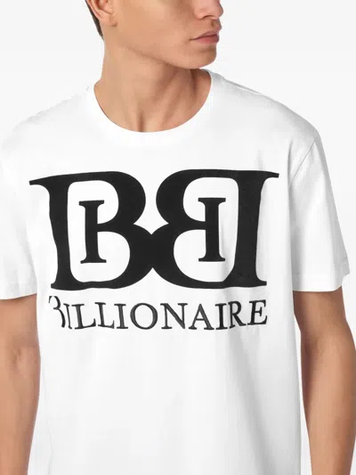 Billionaire Logo-print T-shirt In White
