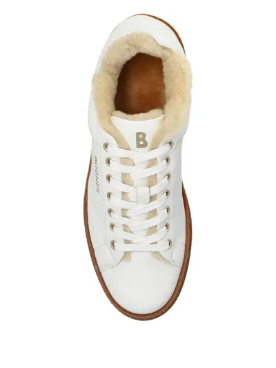 Bogner Lucerne Shearling-lined Leather Sneakers In White