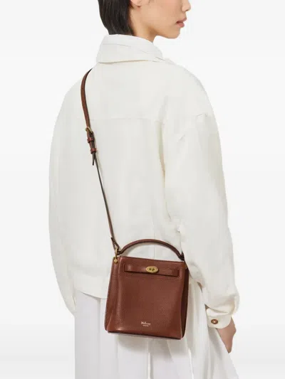 Mulberry Islington Grained Leather Bucket Bag In Brown