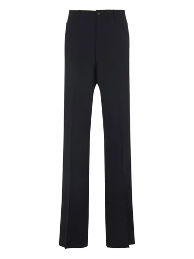 Amiri Tailored Black Trousers With Premium Polyester-wool Blend In Black