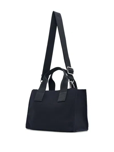 Msgm Micro M Tote Bag In Blue