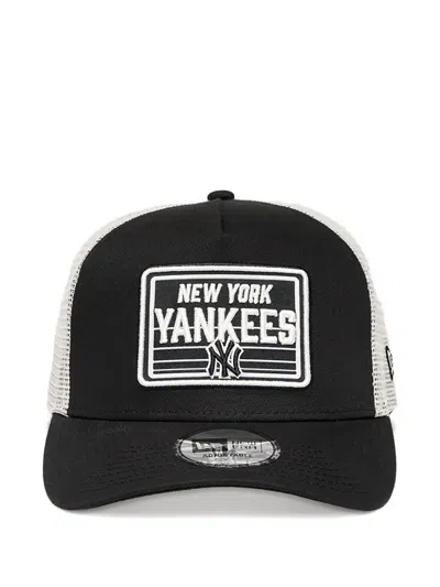 New Era New York Yankees Mlb-patch Trucker Cap In Black