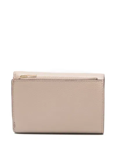 Mulberry Folded Classic Grain Wallet In Neutral