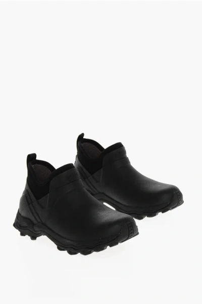 Givenchy Black Bogs Rubber Chelsea Boots In Multi