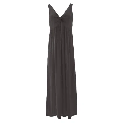 Kickee Women's Simple Twist Nightgown In Midnight In Brown