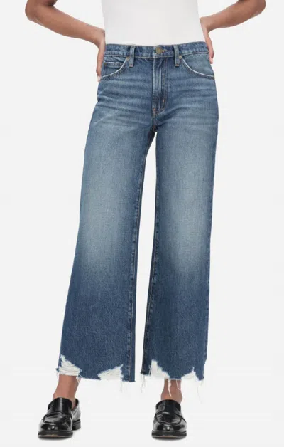 Frame Relaxed Straight Denim Jean In Beluga Modern Chew In Blue