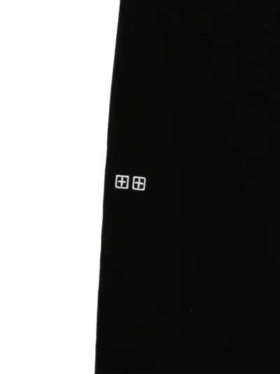 Ksubi Embroidered-patch Jeans In Black