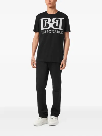 Billionaire Logo-print T-shirt In Black