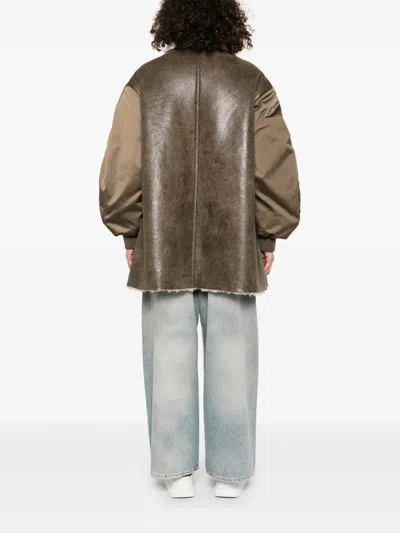 Isabel Marant Étoile Relaxed Oversized Jacket Featuring Front Pocket In Green