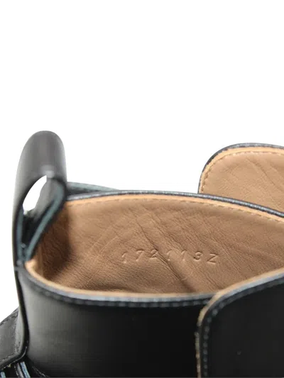 Pre-owned Hermes Leather Studded Ankle Boots In Black