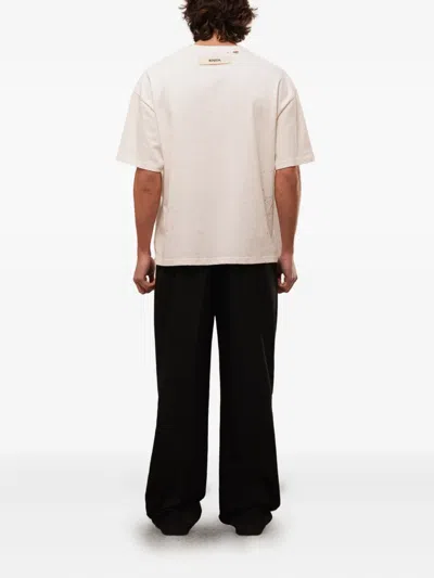 Rough Logo-print T-shirt In Neutral