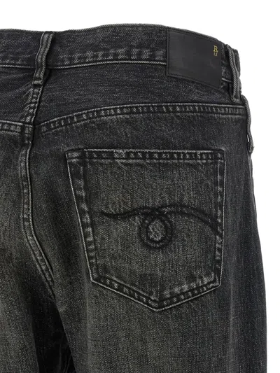 R13 Crossover Five-pocket Jeans In Black