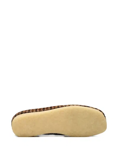 Clarks Originals Tweed-pattern Fringe Boots In Brown