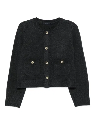 Arch4 Rosanna Patch-pocket Button Cardigan In Black