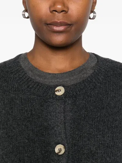 Arch4 Rosanna Patch-pocket Button Cardigan In Black