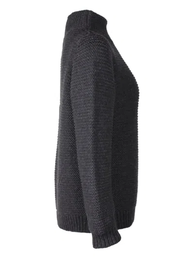 Pre-owned Apc Chunky-knit Turtleneck Sweater In Gray