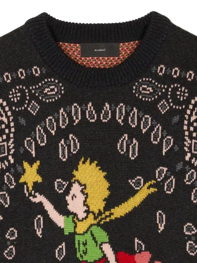 Alanui X The Little Prince Paisley-pattern Sweater In Gray