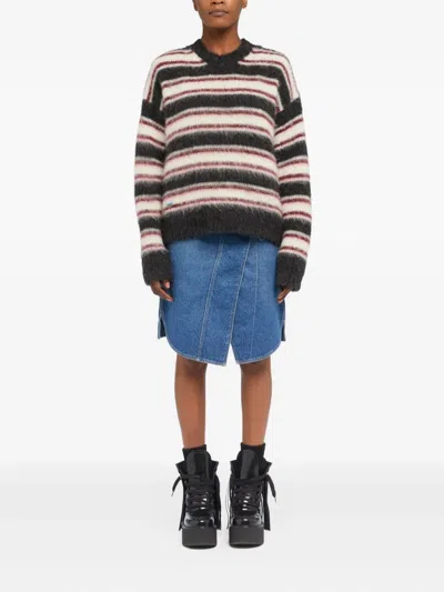 Alanui Striped-pattern Sweater In Multi