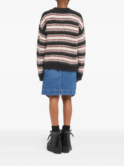 Alanui Striped-pattern Sweater In Multi