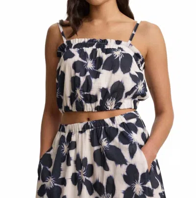 Velvet By Graham & Spencer Alice Strappy Cami Top In Asul In Multi