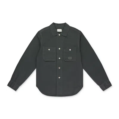 Aimé Leon Dore Gray Twill Work Button-down Shirt In Gray