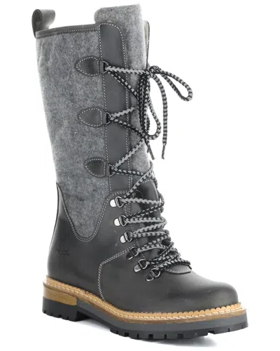 Bos. & Co. Bos & Co Algid Leather Boot In Gray