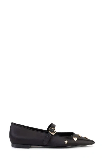 Karl Lagerfeld Women's Veyda Mary Jane Pointed Toe Flats In Black