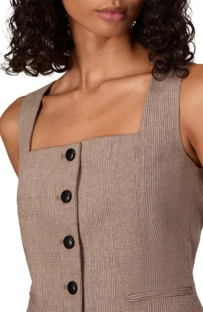 Rag & Bone Womens Camelpld Mariana Square-neck Wool-blend Waistcoat In Brown
