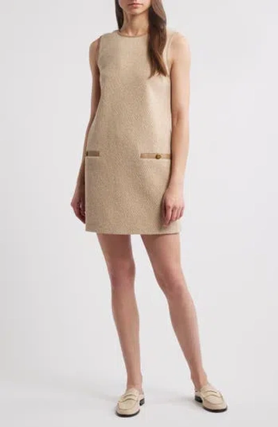 Rag & Bone Frances Cotton-blend Tweed Mini Dress In Neutral