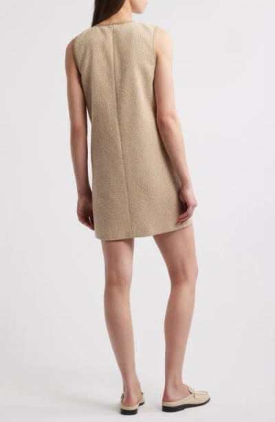 Rag & Bone Frances Cotton-blend Tweed Mini Dress In Neutral