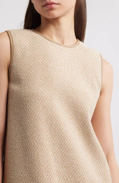 Rag & Bone Frances Cotton-blend Tweed Mini Dress In Neutral