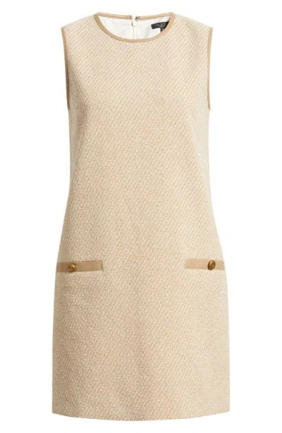 Rag & Bone Frances Cotton-blend Tweed Mini Dress In Neutral