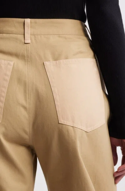 Rag & Bone Charlie High Waist Barrel Leg Pants In Brown