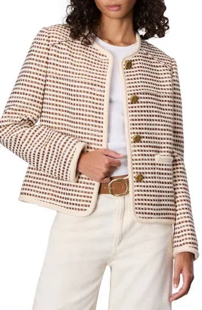 Rag & Bone Mirabelle Cotton Blend Tweed Jacket In Neutral