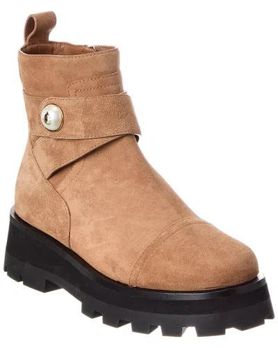 Jimmy Choo Ankle Boots With Lug Sole And Round Toe In Brown