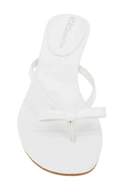 Bcbgeneration Zia Slide Sandal In White