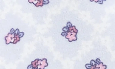 Laura Ashley Velour Two-piece Pajamas & Scrunchie Set In Gray