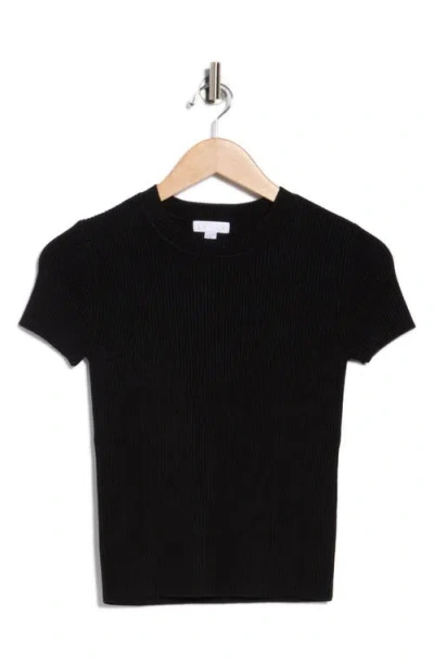 Leith Compact Sweater Tee In Black