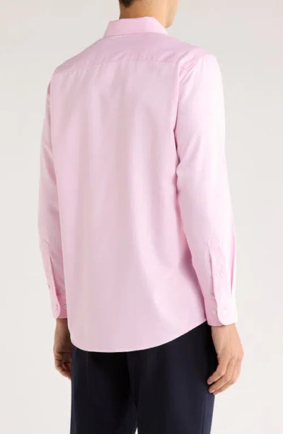 Tom Baine Stripe Jacquard Button-up Shirt In Pink