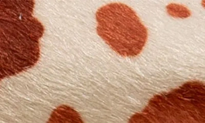 Chase & Chloe Chase And Chloe Arima Faux Fur Slingback Pump In Brown