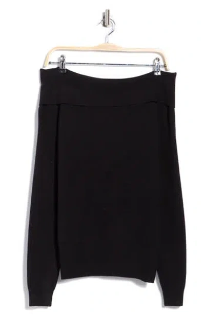 Rdi Marilyn Off The Shoulder Sweater In Black