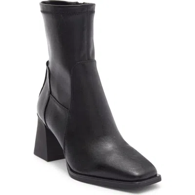Steve Madden Vallie Square Toe Bootie In Black