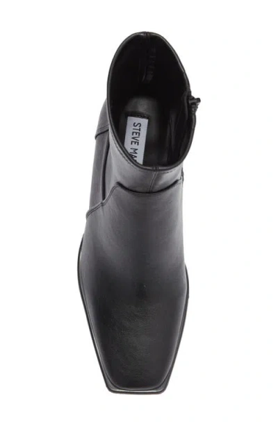 Steve Madden Vallie Square Toe Bootie In Black